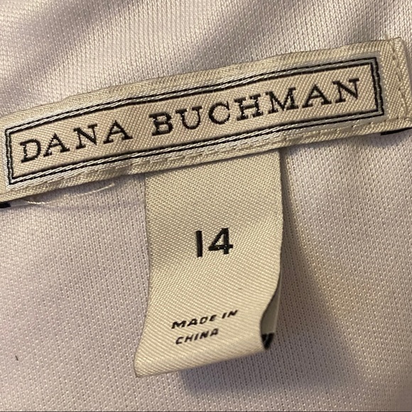 Black and white fitted dress sz 14 by Dana Buchman - Picture 3 of 3